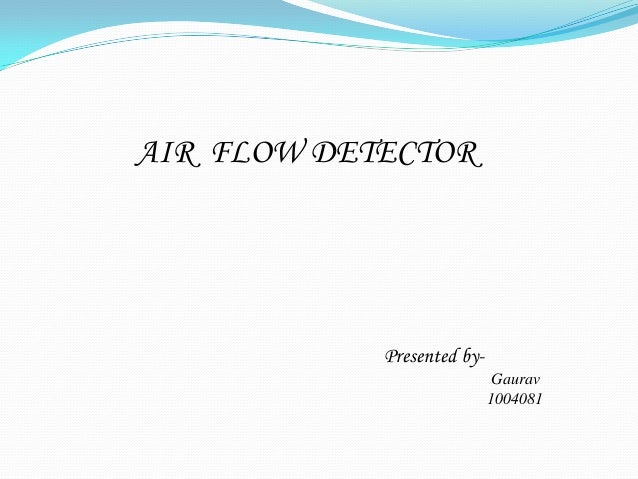 learning exercise air flow detector flow Air