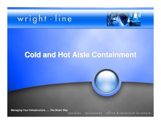 Cold and Hot Aisle Containment




Managing Your Infrastructure……The Smart Way
 