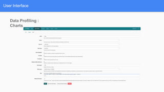 User Interface
Data Profiling :
Charts
 