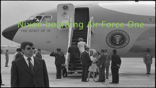 Nixon boarding Air Force One
 