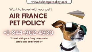 AIR FRANCE Pet Policy
