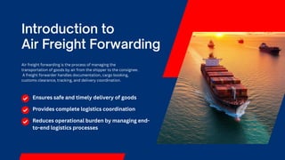 The Complete Process of Air Freight Forwarding | PDF