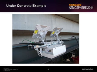 37
CONFIDENTIAL
© Copyright 2014. Aruba Networks, Inc.
All rights reserved
#AirheadsConf
Under Concrete Example
 