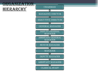 ORGANIZATION
HIERARCHy
 
