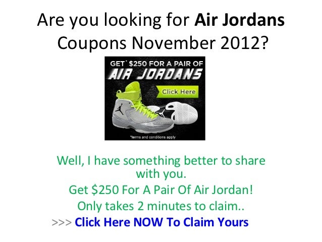 air jordan coupons