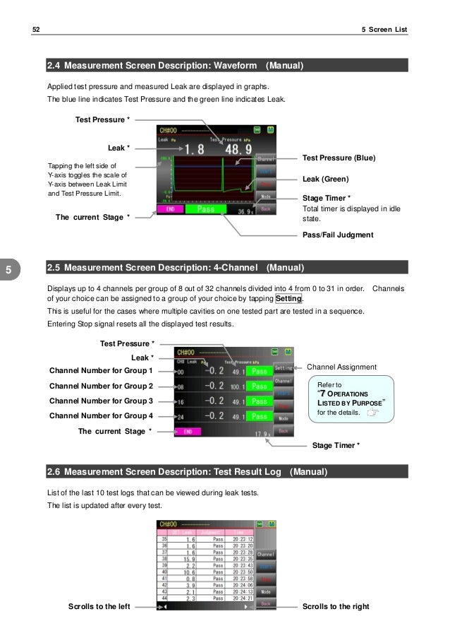 Air leak tester manual completo
