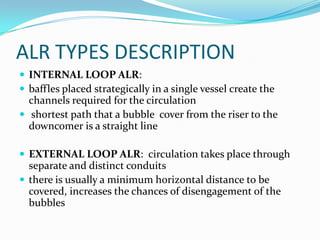 Airlift bioreactor ppt | PPTX