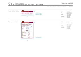 5.3.5            LAYOUTELEMENTE
                 LAYOUTELEMENTE DER SEITENSPALTE, TOOLBOXEN
                                                                                   ONLINE STYLEGUIDE . VERSION 1.1 // © 2005 NEUE DIGITALE GMBH //         SEITE 41/55




Toolbox mit Teasercharakter                     22
                                                                                                                               Schrift:              Verdana
                                                                                                                               Stil:                 bold (Header)
                                                     Gesamthöhe variabel,                                                                            regular (Copy)
                                                     Fließtext max. 2 Zeilen                                                   Größe:                12pt (Head)
                                                                                                                                                     11pt (Copy)
                              7             7                                                                                  Textfarbe:            #FFEC00
                                  202
                                                                                                                                                     #76003D




Toolbox „Sonnensuche“                                                                                                          Schrift:              Verdana
                                                22
                                                                                                                               Stil:                 bold (Header)
                                                                                                                                                     regular (Copy)
                                                                                                                               Größe:                12pt (Head)
                                                                                                                                                     11pt (Copy)
                                                                                                                               Textfarbe:            #FFEC00
                                                                                                                                                     #76003D




                                                     Gesamthöhe variabel,
                                                     Städtelistung max. 4 Zeilen

                              7             7
                                  202
 