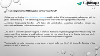 Airline API | Flight Booking API | Flight Reservation System | PPTX