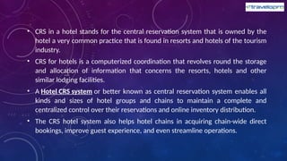 Airline CRS | Airline CRS Systems | CRS System | PPTX