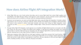 Airline Flight API Integration | Flight API Supplier | PPTX