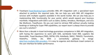 Airline Flight API Integration | Flight XML API Integration | PPTX