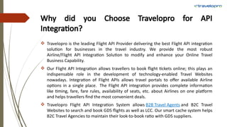 Airline Flight API Integration | Flight XML API Integration | PPTX