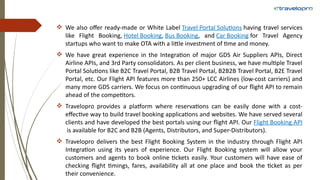 Airline Flight API Integration | Flight XML API Integration | PPTX