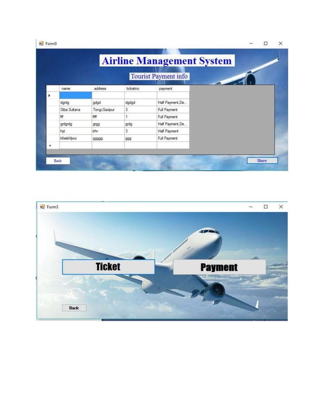 Airline management system