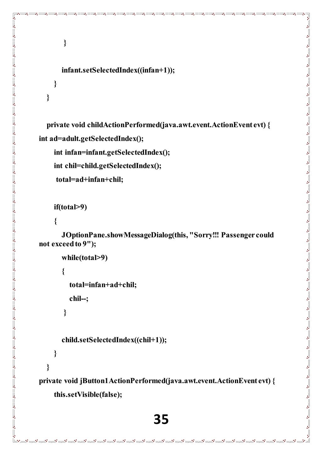 airline reservation system project in java with source code pdf