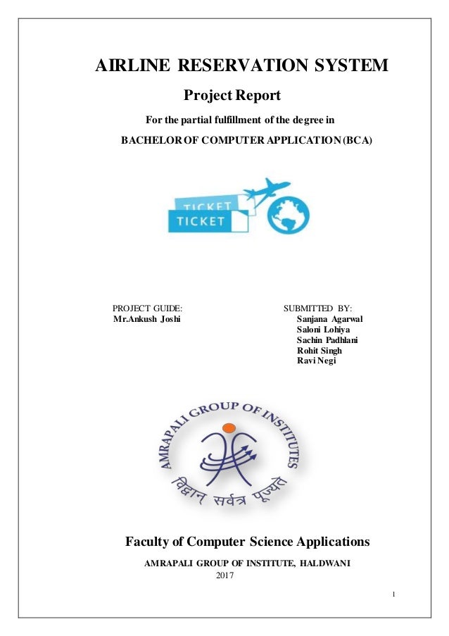 Airline Reservation System Documentation Airline Reservation System Documentation