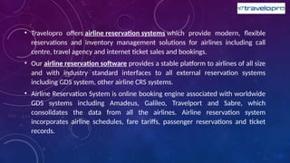 Airline Reservation Software | Airline Tickets API | GDS System | PPTX