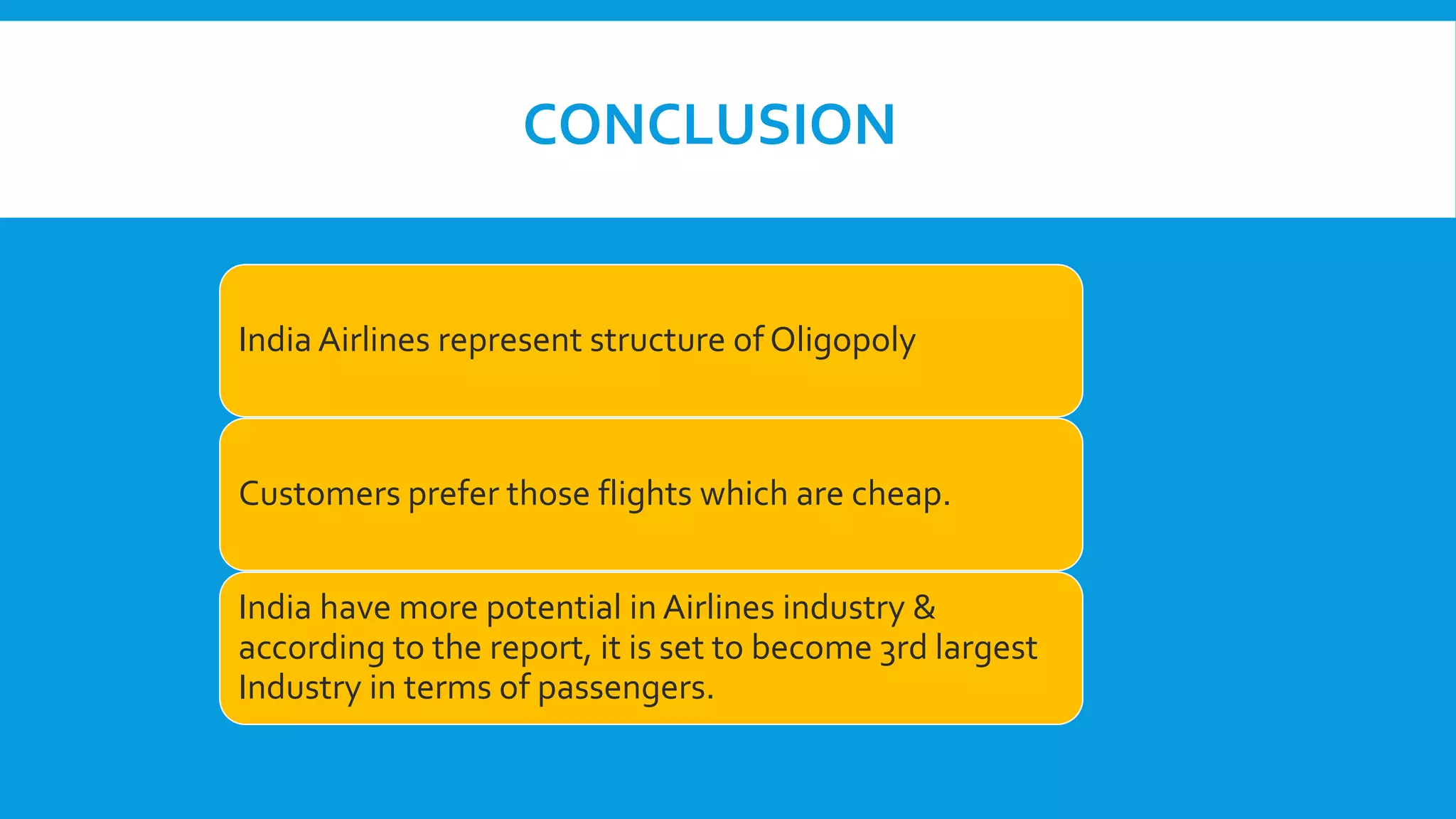 airline industry oligopoly market structure