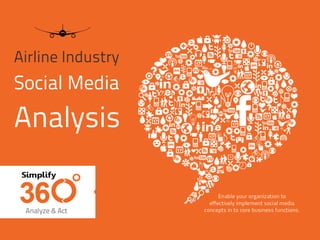 Airline Industry
Social Media
Analysis


                   © 2012 Simplify360
 