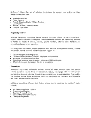 Airline operation and documentation | DOCX