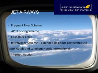   High energy cost    DETERMINANTS  OF PRICINGATFATF refers to air turbine fuel which is used by airlines in its operations.ATF contributes to the 40 % of operation costIt includes freight charges from gulf to India ,Customs Duty, Domestic Transportation and various taxes.India usually Pay higher ATF charges as compared to other countries.