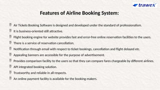 Airline Ticket Booking System | Airline Ticketing Software | PPTX
