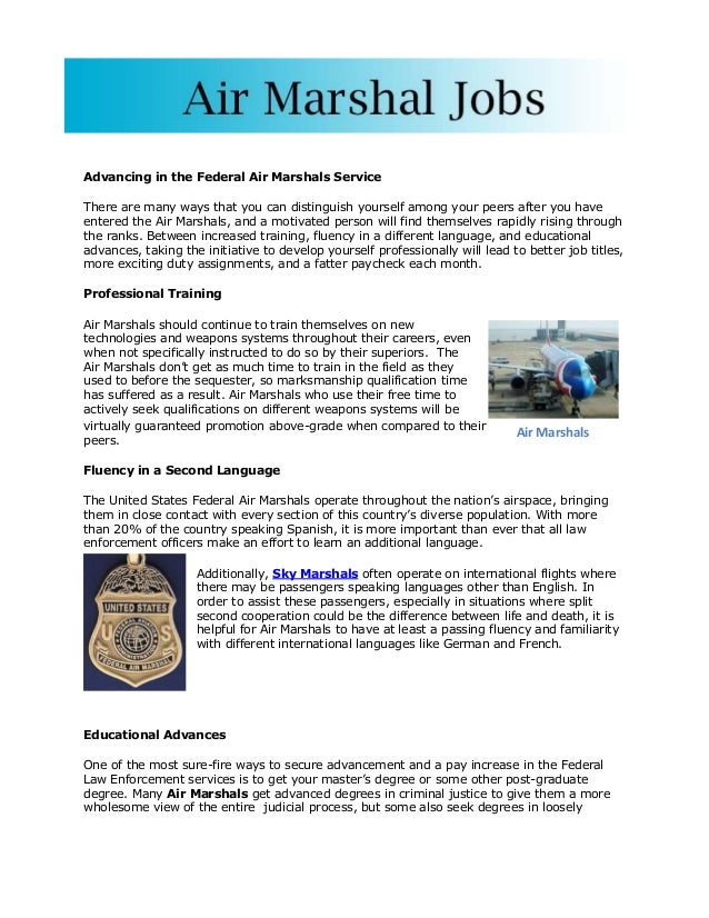 Air Marshal Jobs