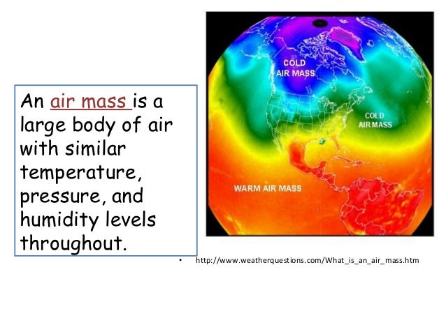 Air Masses And Fronts 2013