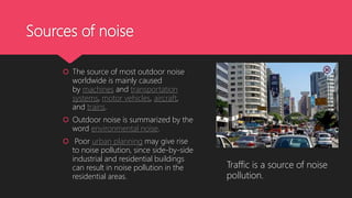 Air, Noise and Sound Pollution | PPTX