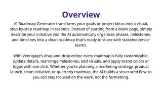 AI Roadmap Generator creates a visual, step-by-step roadmap instantly ...