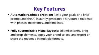 AI Roadmap Generator creates a visual, step-by-step roadmap instantly ...