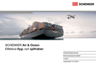 SCHENKER   Air & Ocean Effektiva  flyg-  och  sjöfrakter 