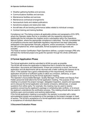 Air operator certificate guidance 2015 | DOC