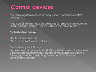 Air pollution & control | PPTX