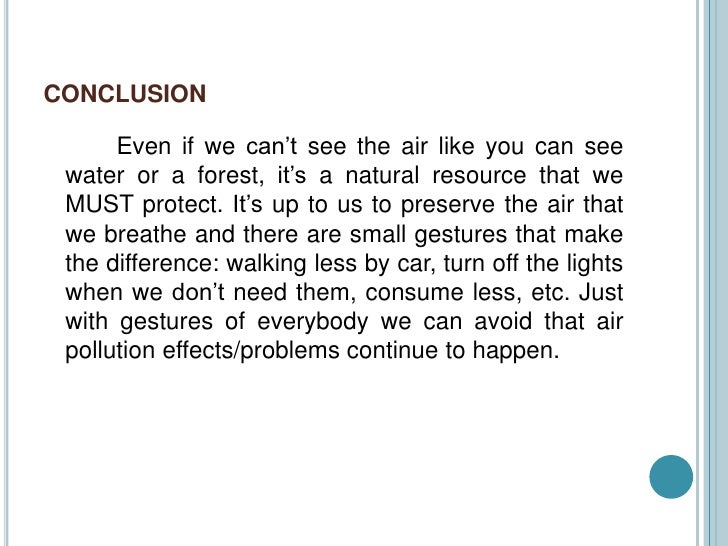 pollution essay conclusion