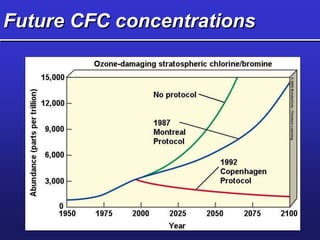 Future CFC concentrations
 