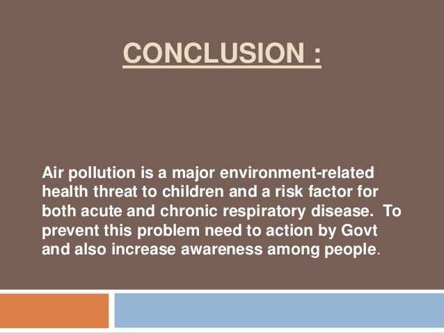 essay on air pollution conclusion