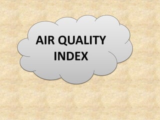 AIR QUALITY
INDEX
 