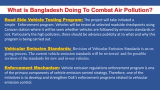 Air pollution and protection in Bangladesh | PPTX