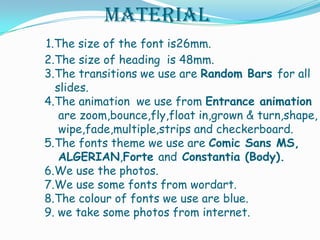 Content cont……….
 Land pollution
a) Introduction b) Cause
c) Effects d) Prevention
 Noise pollution
a) Introduction b) Cause
c) Effects d) Prevention
 