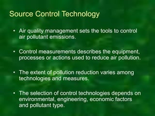 Air pollution effects control | PPT