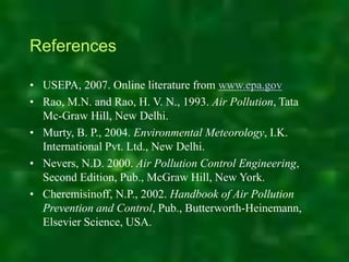 Air pollution effects control | PPT