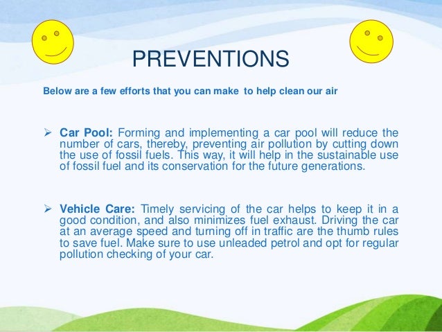 How to prevent air pollution essay