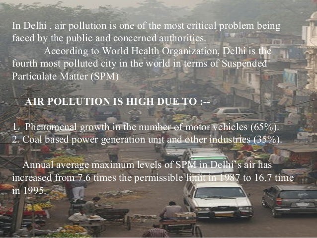 essay on air pollution in delhi