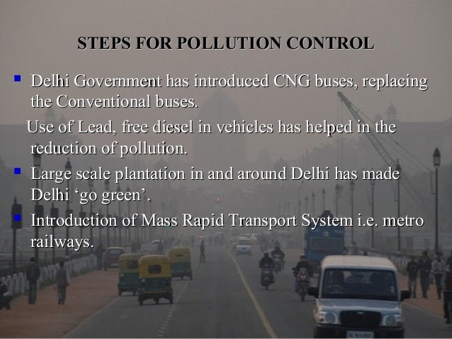 essay on pollution in delhi