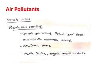 Air Pollutants
 