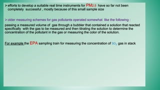 Air pollution measurement , emission estimates | PDF