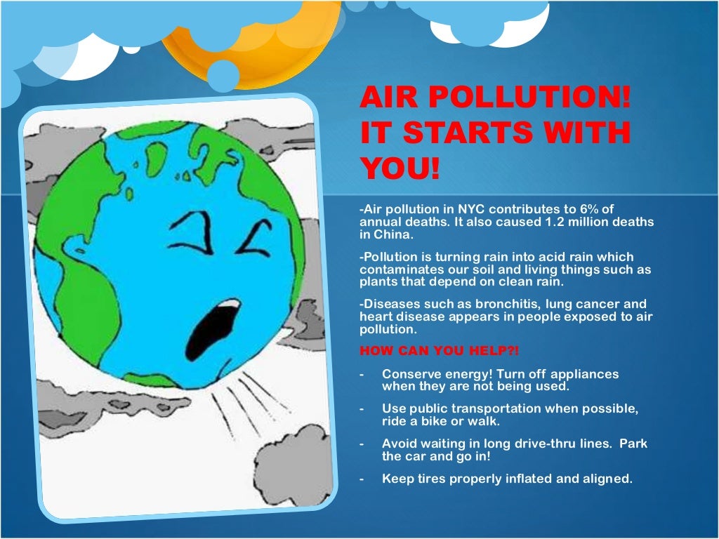 presentation on pollution for class 5