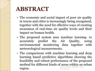 Air pollution prediction in python | PPT